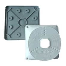 UMA U-MOUNT-BF50-G universele grijze cover voor montage opbouwdoos voor camera's van verschillende merken voor binnen en buiten