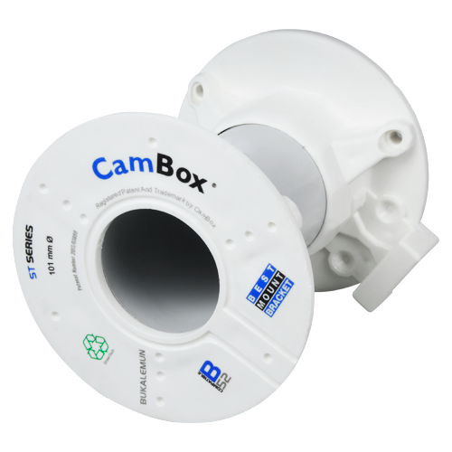 UMA U-MOUNT-CI11 universele witte montagebuis 11cm voor camera's van verschillende merken voor binnen en buiten