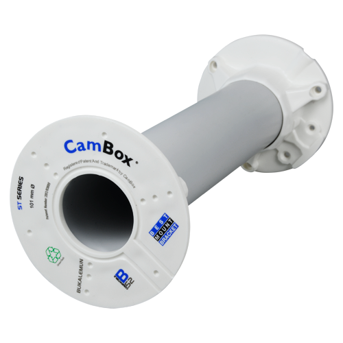 UMA U-MOUNT-CI25 universele witte montagebuis 25cm voor camera's van verschillende merken voor binnen en buiten