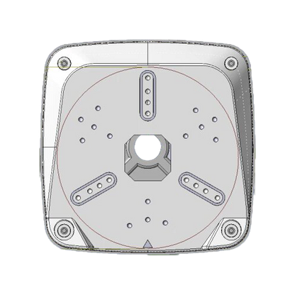 UMA U-MOUNT-J-11D-W universele witte 11° schuine montage opbouwdoos voor camera's van verschillende merken voor binnen en buiten