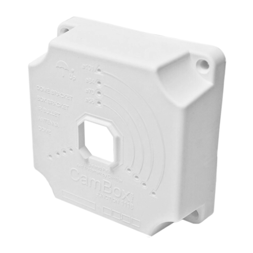 UMA U-MOUNT-J1118-W universele witte montage opbouwdoos voor camera's van verschillende merken voor binnen en buiten