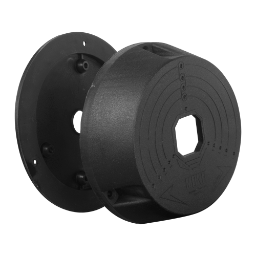 UMA U-MOUNT-J311-B - Universele zwarte montagedoos - Voor camera's