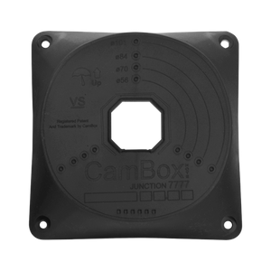 UMA U-MOUNT-J7-B – Universal Junction Box – Black – 128 x 128 mm
