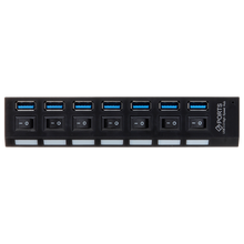 UMA USB-HUB-7 universele 7 poorts USB 3.0 hub / oplader met 7 schakelaars