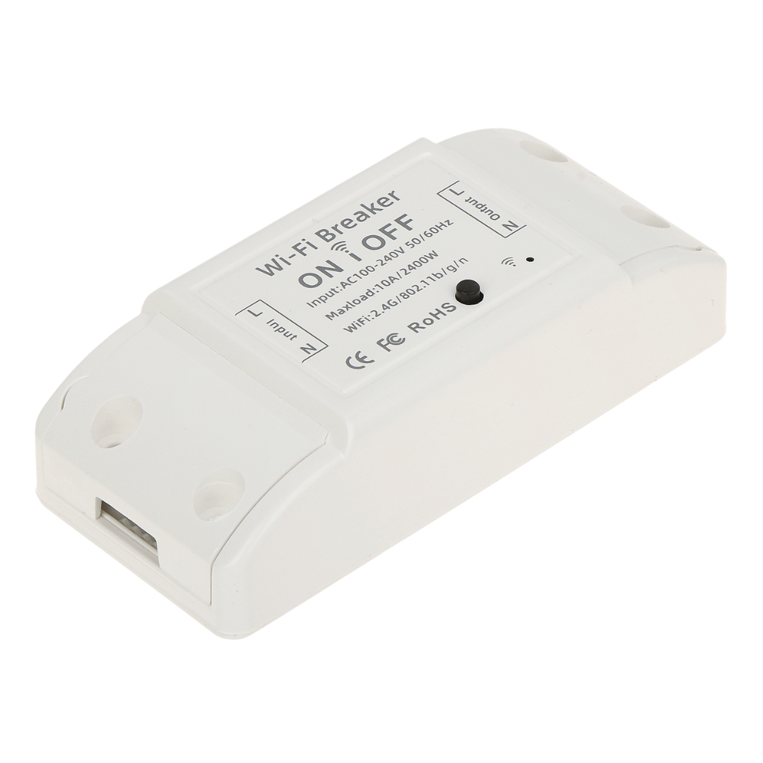 UMA WIFI-BREAKER-SMARTSWITCH-W Smart Wi-Fi universele schakelaar met timer en gratis Tuya applicatie