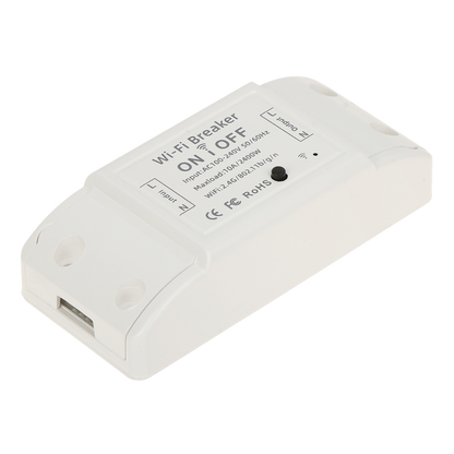 UMA WIFI-BREAKER-SMARTSWITCH-W Smart Wi-Fi universele schakelaar met timer en gratis Tuya applicatie