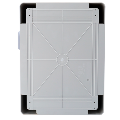 UMA PO17-G polyester kast met driehoek sluiting geschikt voor buiten IP65 voor muur of paal montage
