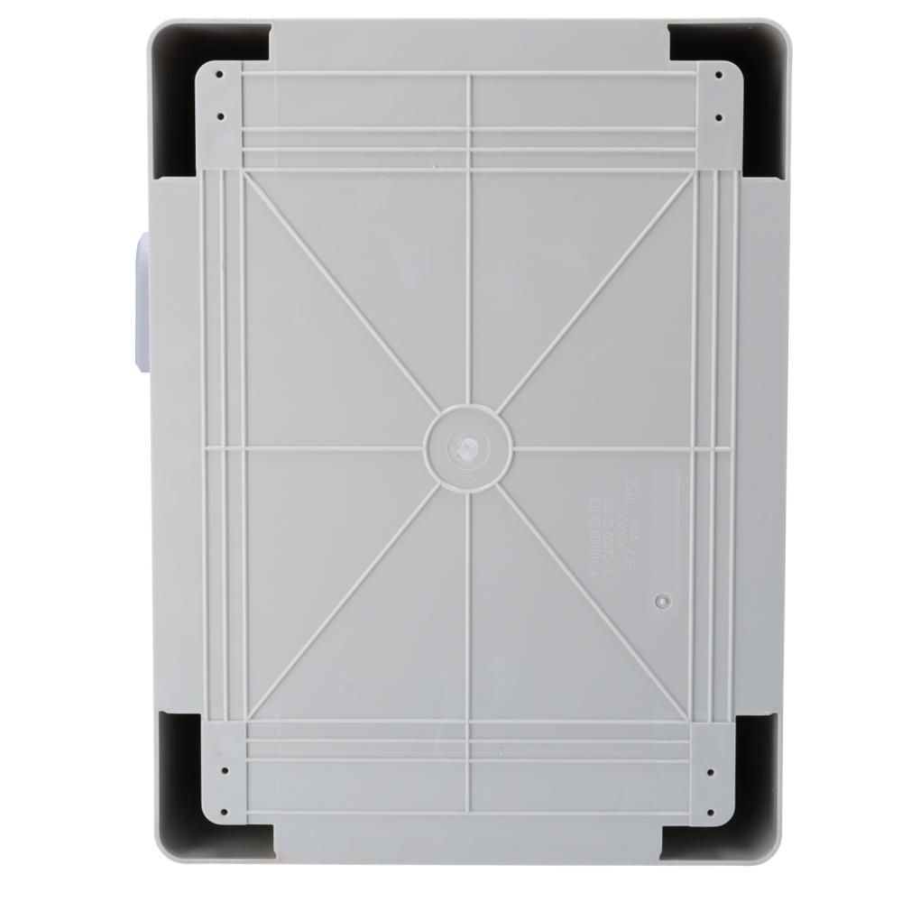 UMA  PO22-G polyester kast met driehoek sluiting geschikt voor buiten IP65 voor muur of paal montage