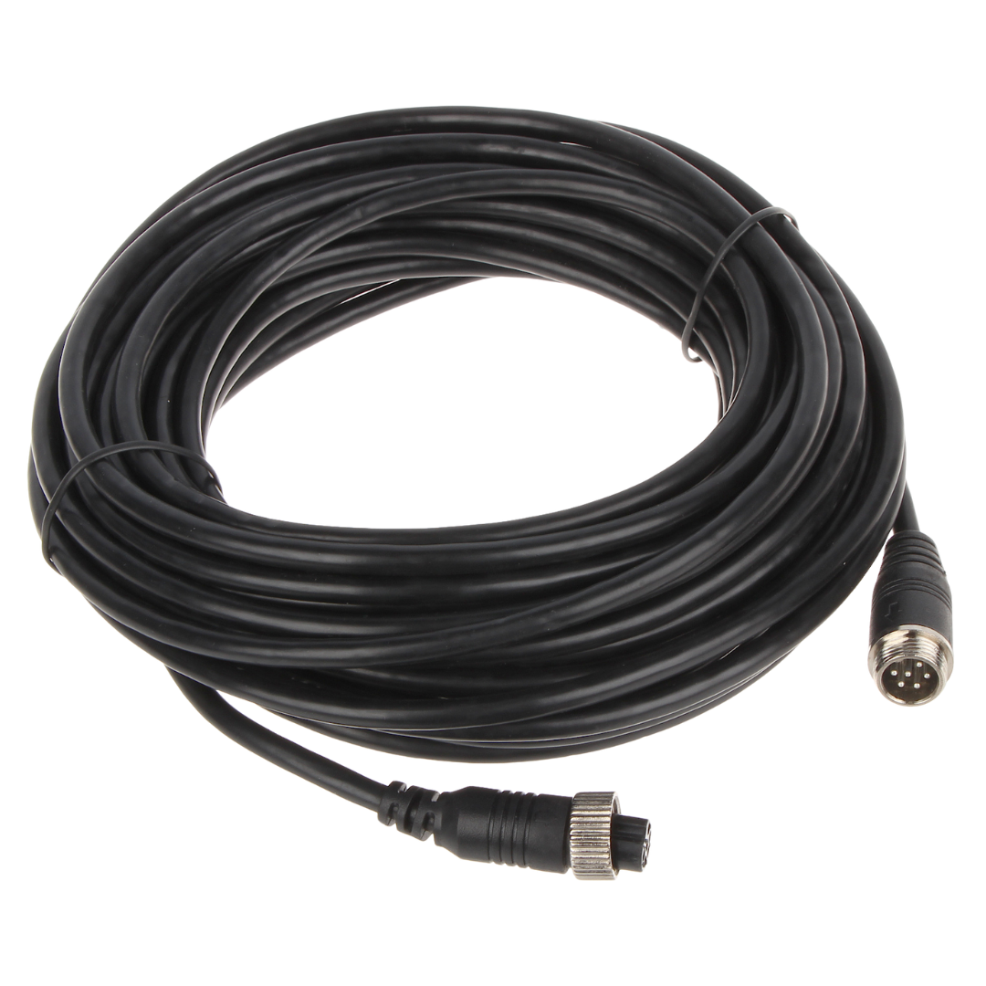 UMA 10M-CABLE-IP-A 10 meter aansluitkabel voor mobiele IP camera aan NVR met 6 pin M12 connector