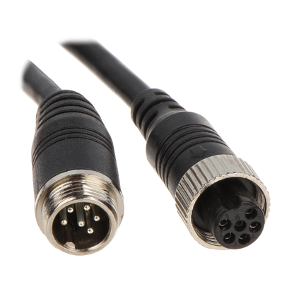 UMA 10M-CABLE-IP-A 10 meter aansluitkabel voor mobiele IP camera aan NVR met 6 pin M12 connector