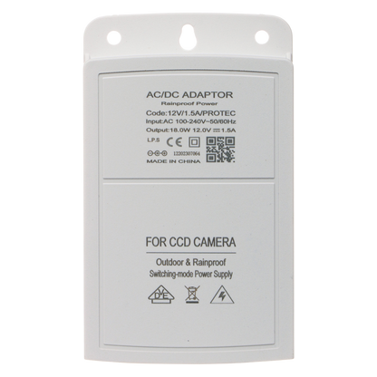 UMA 12V-1.5A-PROTEC voeding adapter voor buiten