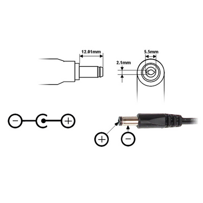 UMA 12V-1.5A-PROTEC voeding adapter voor buiten