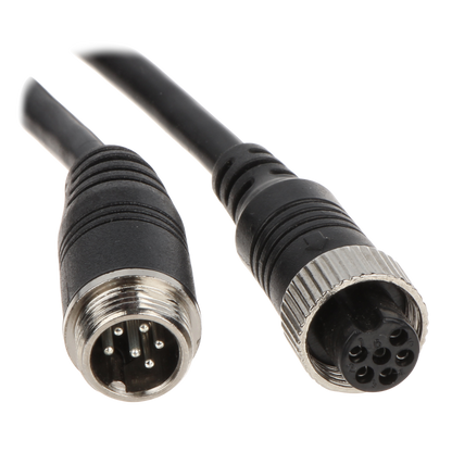 UMA 5M-CABLE-IP-A 5 meter aansluitkabel voor mobiele IP camera aan NVR met 6 pin M12 connector