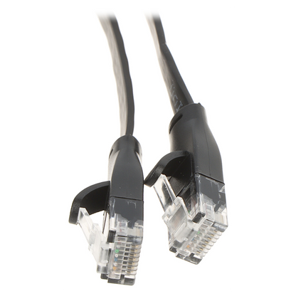 UMA CAT6UTPFLB20 zeer platte UTP netwerkkabel Cat6 Gigabit patchkabel 100% koper kern 20 meter zwart