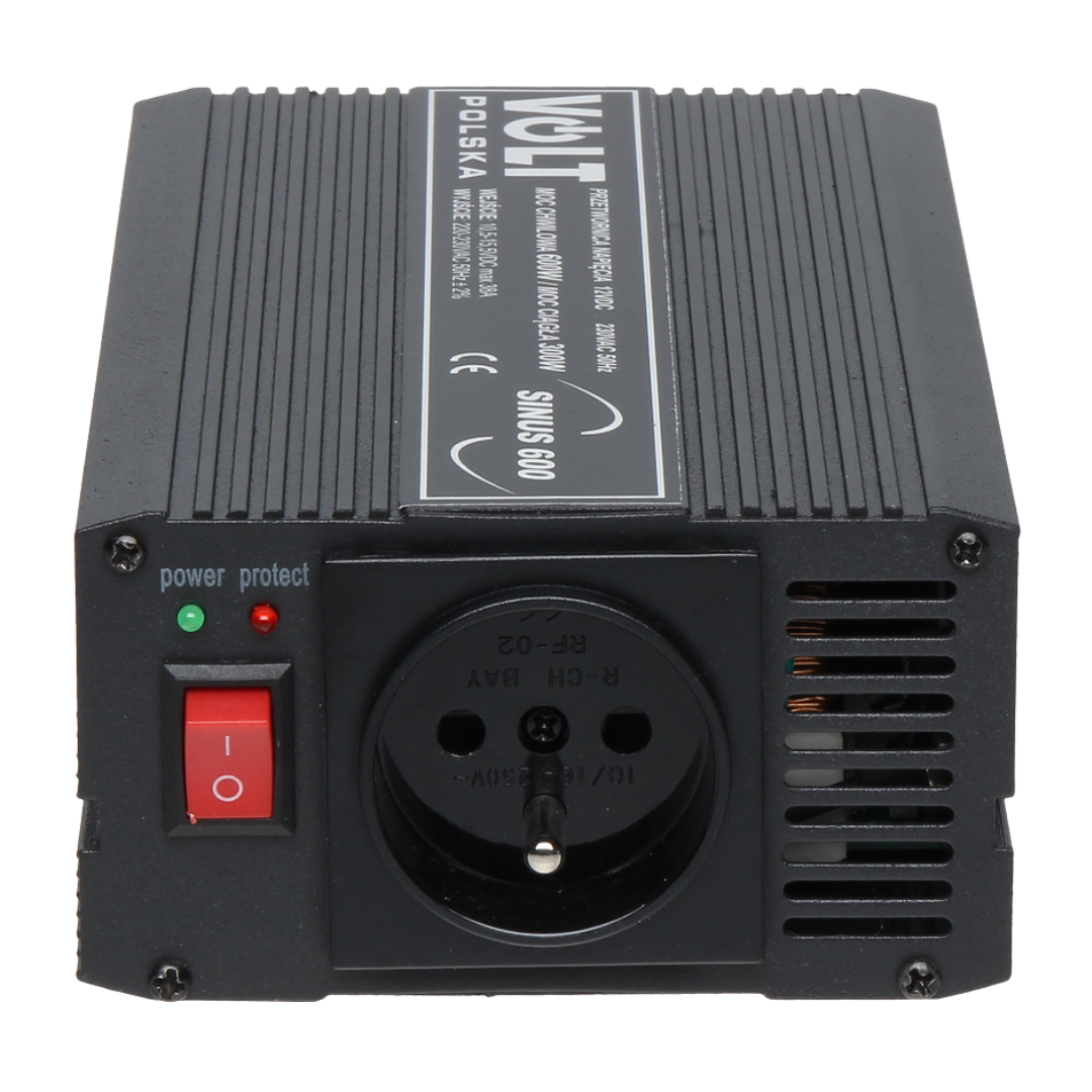 UMA CONV-12-230-600 omvormer van 12VDC naar 230VAC maximaal 600 Watt