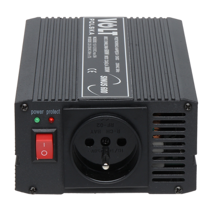 UMA CONV-12-230-600 omvormer van 12VDC naar 230VAC maximaal 600 Watt