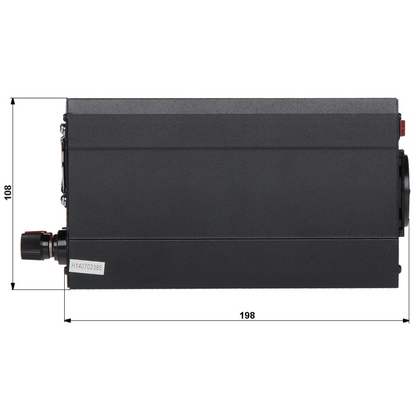 UMA CONV-12-230-600 omvormer van 12VDC naar 230VAC maximaal 600 Watt
