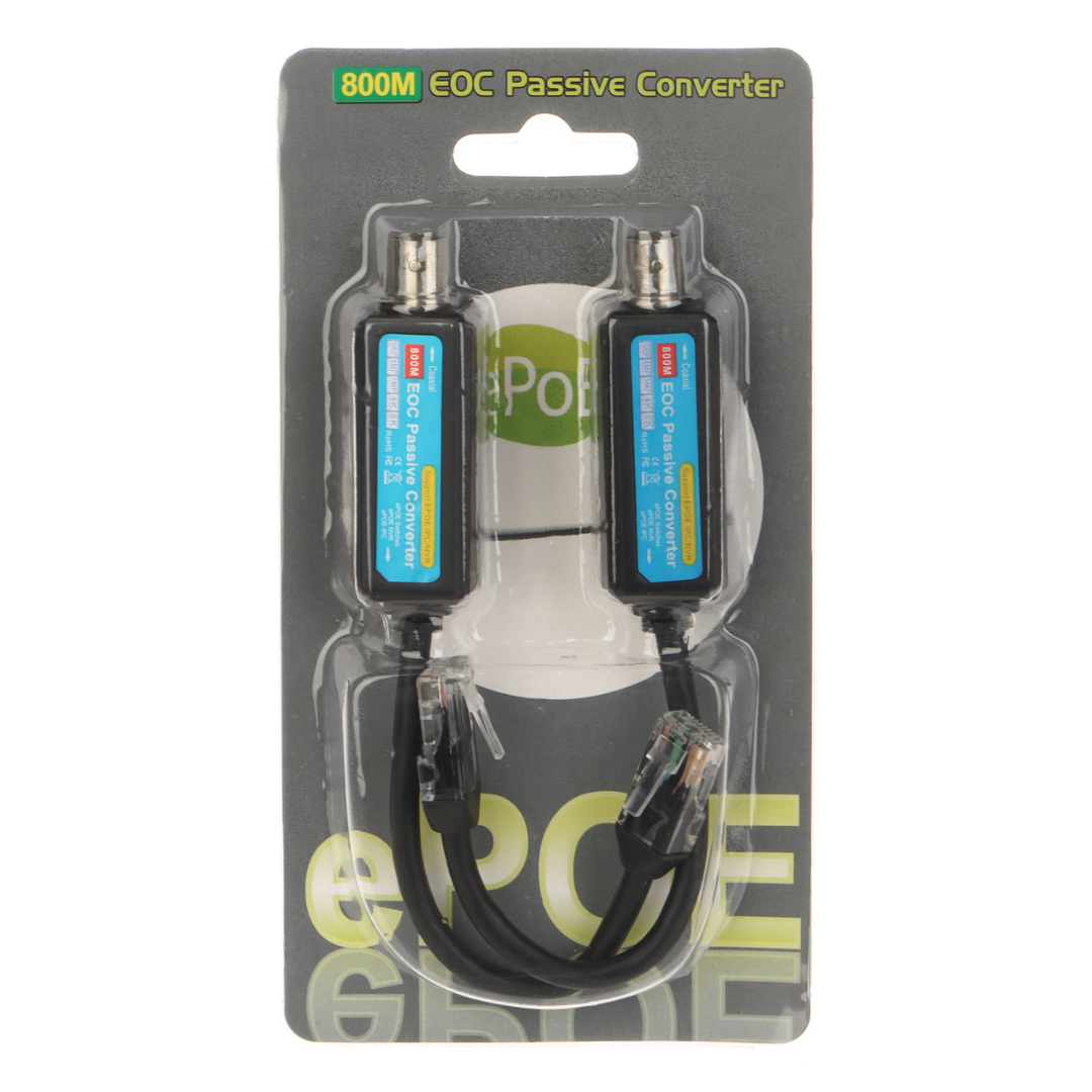 UMA EOC-EPOE EoC passieve converter voor Dahua ePOE IP over analoge coax kabel in set van 2 stuks