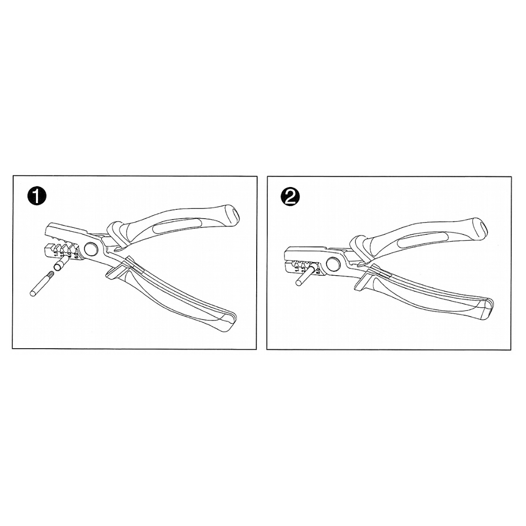 UMA FER-CRIMP crimping pliers for wire end ferrules and cable lugs