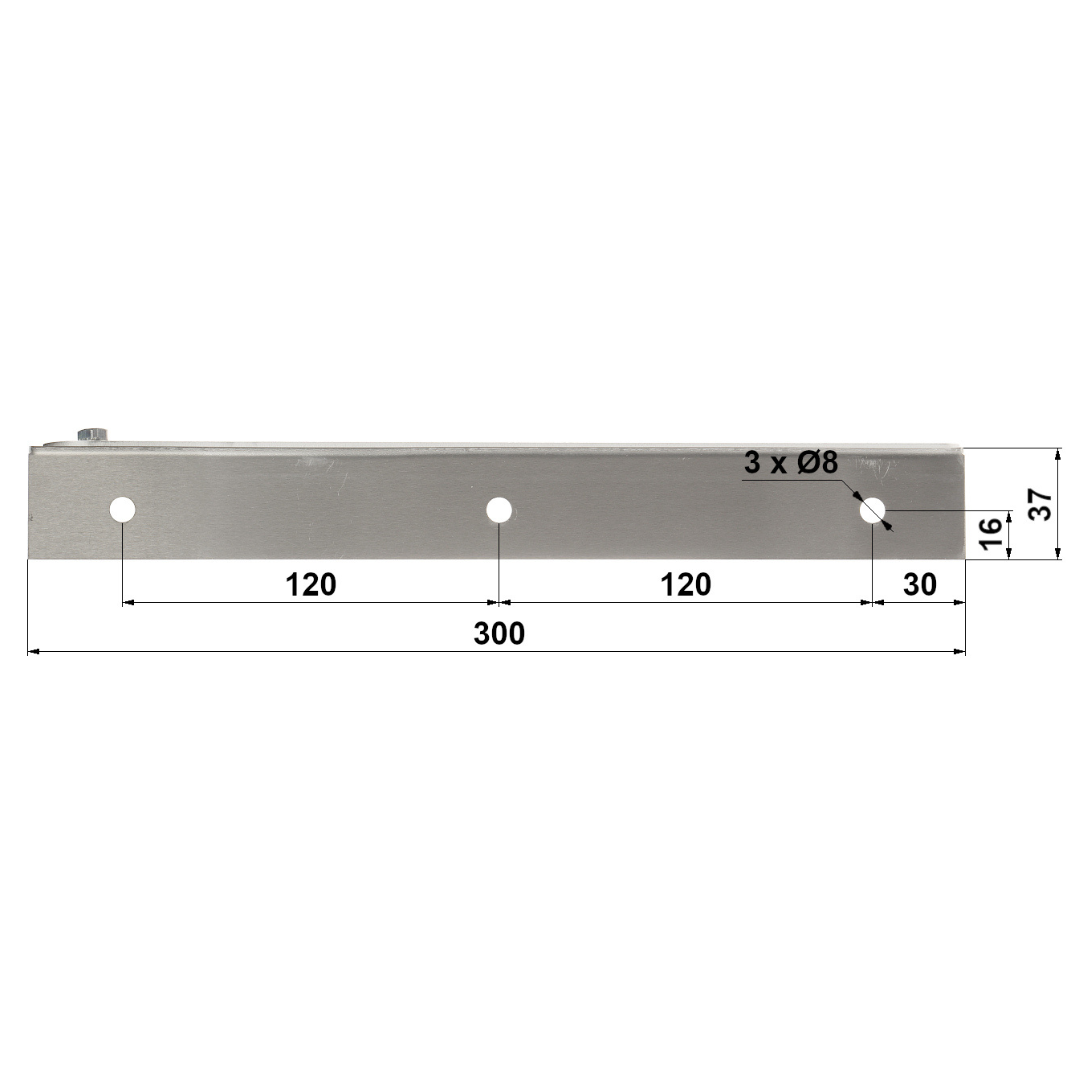 UMA MB-01 Muurmontage universele beugel set voor zonnepanelen tot 80W