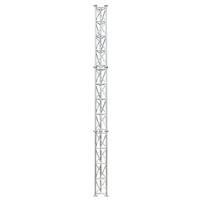 UMA ML45 universele aluminium vrijstaande kantelbare truss mast 4, 5 meter in onderdelen kit voor zelfbouw met grondanker