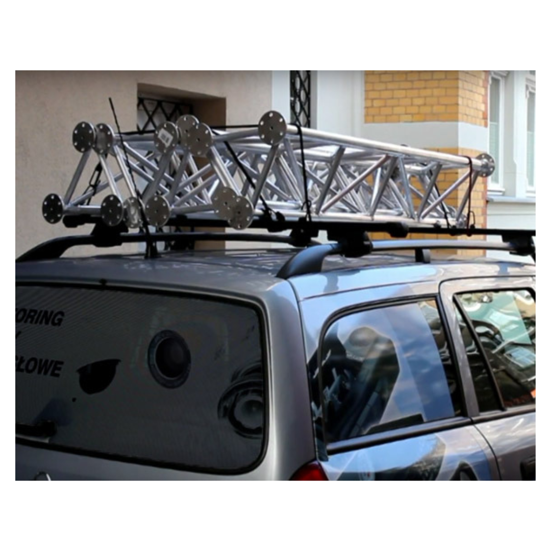 UMA ML45 universele aluminium vrijstaande kantelbare truss mast 4, 5 meter in onderdelen kit voor zelfbouw met grondanker