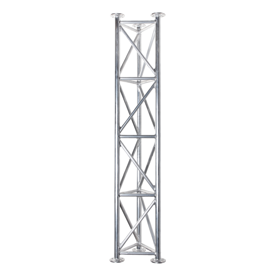 UMA ML45 universele aluminium vrijstaande kantelbare truss mast 4, 5 meter in onderdelen kit voor zelfbouw met grondanker