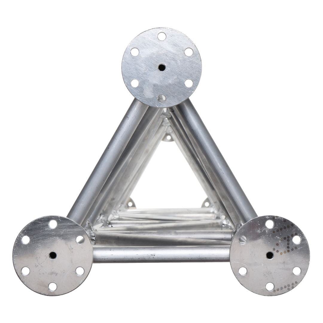 UMA ML45 universele aluminium vrijstaande kantelbare truss mast 4, 5 meter in onderdelen kit voor zelfbouw met grondanker