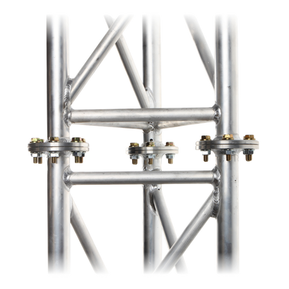 UMA ML45 universele aluminium vrijstaande kantelbare truss mast 4, 5 meter in onderdelen kit voor zelfbouw met grondanker