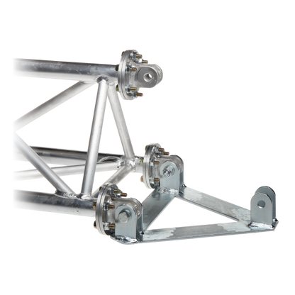 UMA ML45 universele aluminium vrijstaande kantelbare truss mast 4, 5 meter in onderdelen kit voor zelfbouw met grondanker