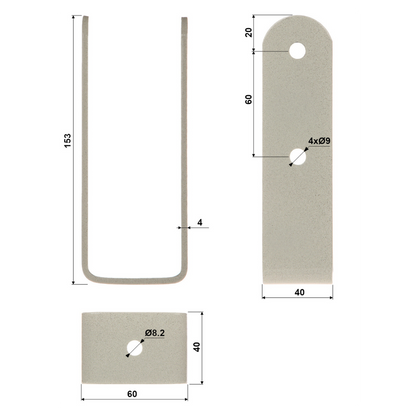 UMA MT65 Telescopische universele aluminium mast 6, 5m met tuikabels voor camera of antenne
