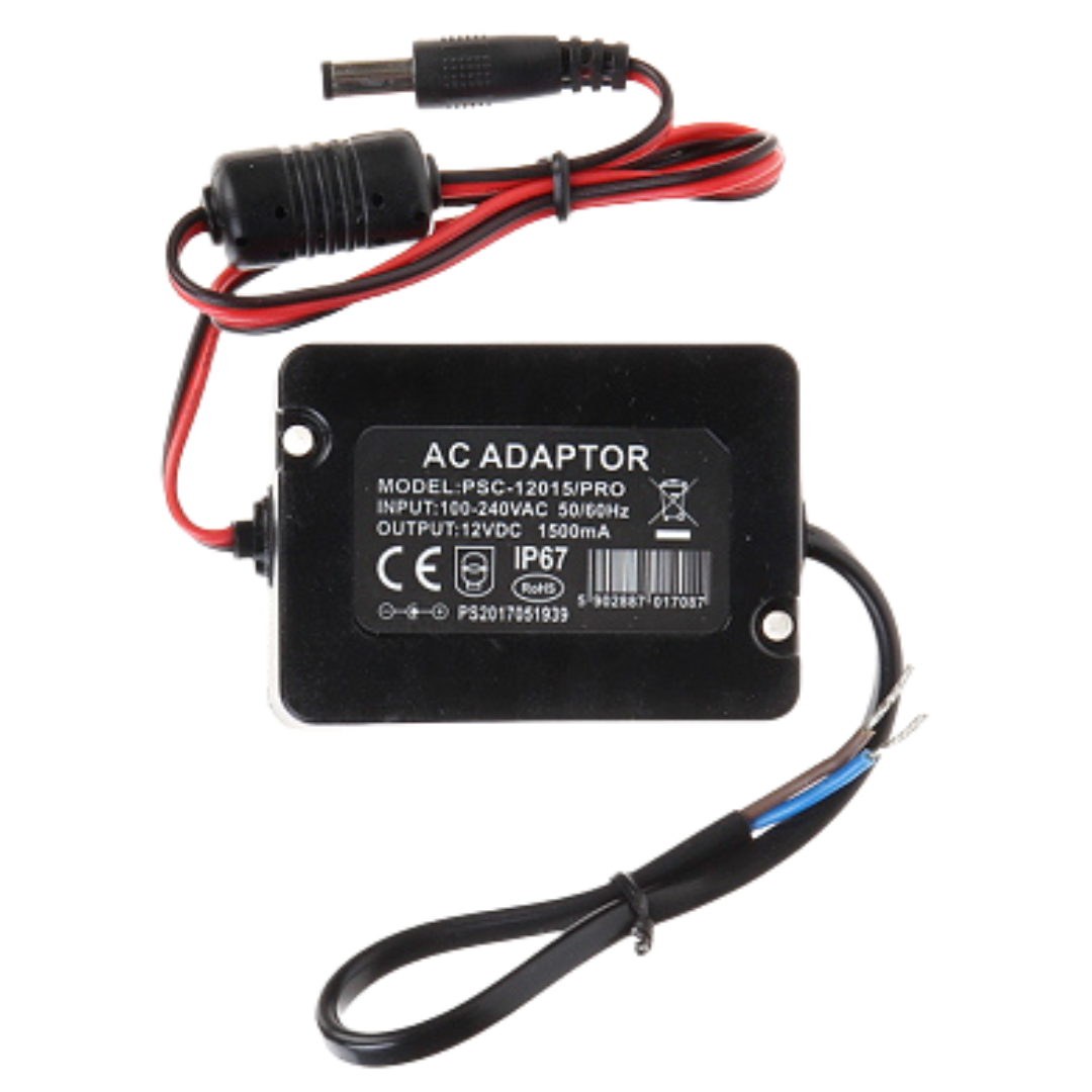 UMA PA-12-1500-W-2 12V/1.5A waterbestendige universele mini voeding adapter