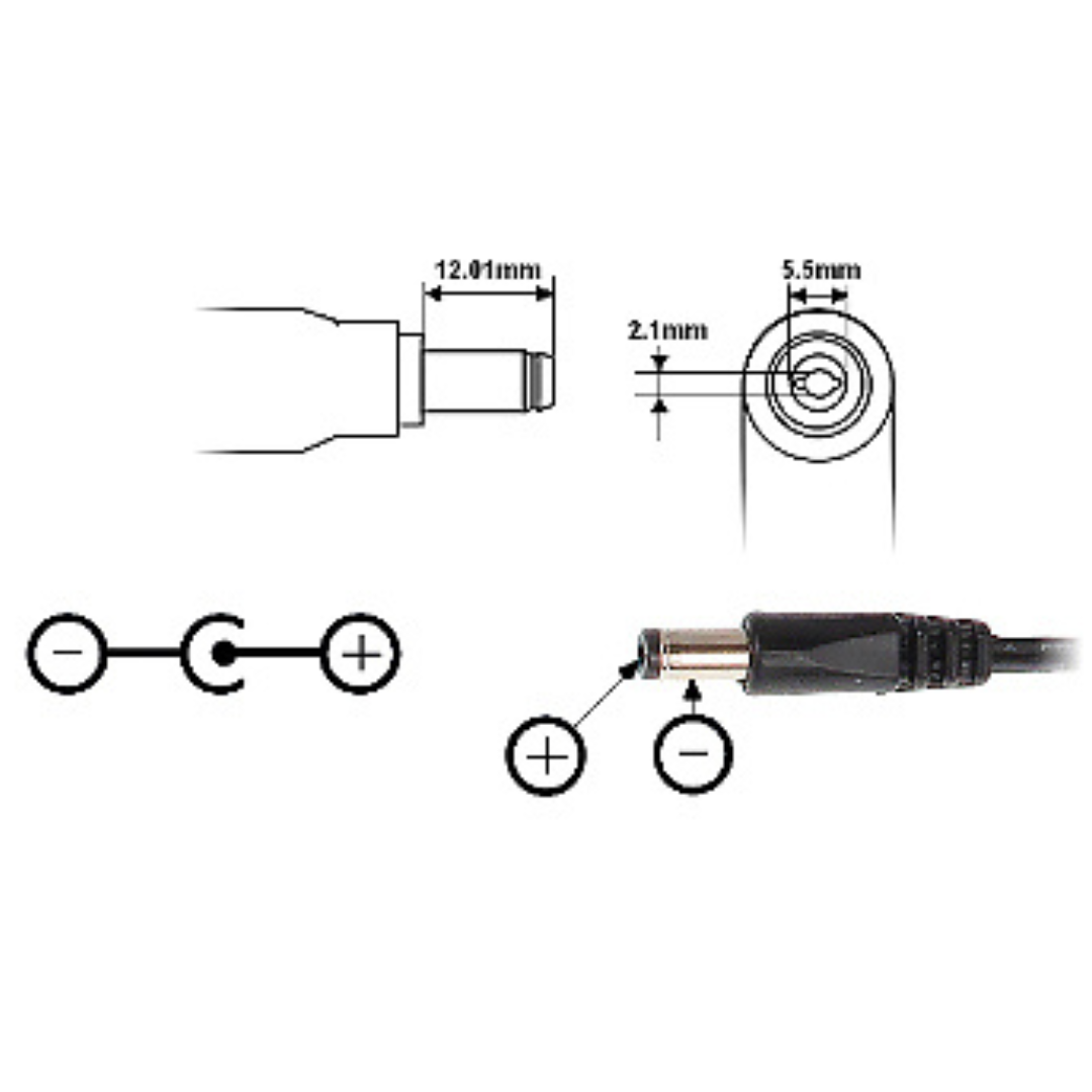 UMA PA-12-1500-W-2 12V/1.5A waterbestendige universele mini voeding adapter