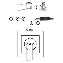 UMA PA-12-3000 12V/3A Universele voeding adapter