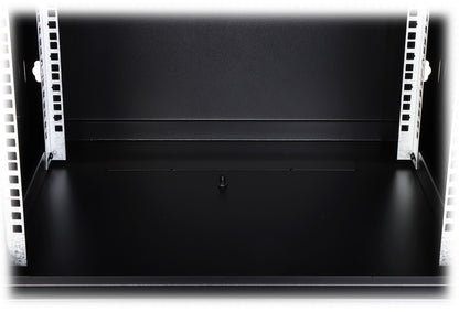 UMA RA19-12U-450 – Patchkast wand - met glazen afsluitbare deur (600x640x450mm)