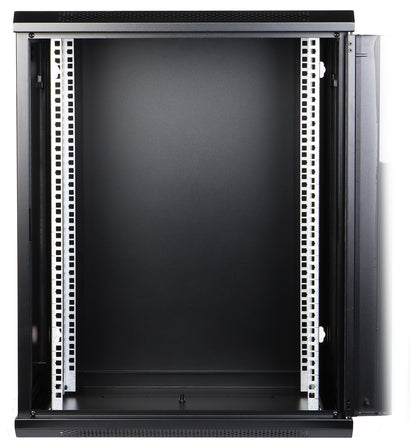 UMA RA19-15U-450 – Patchkast wand - met glazen afsluitbare deur (600x770x450mm)