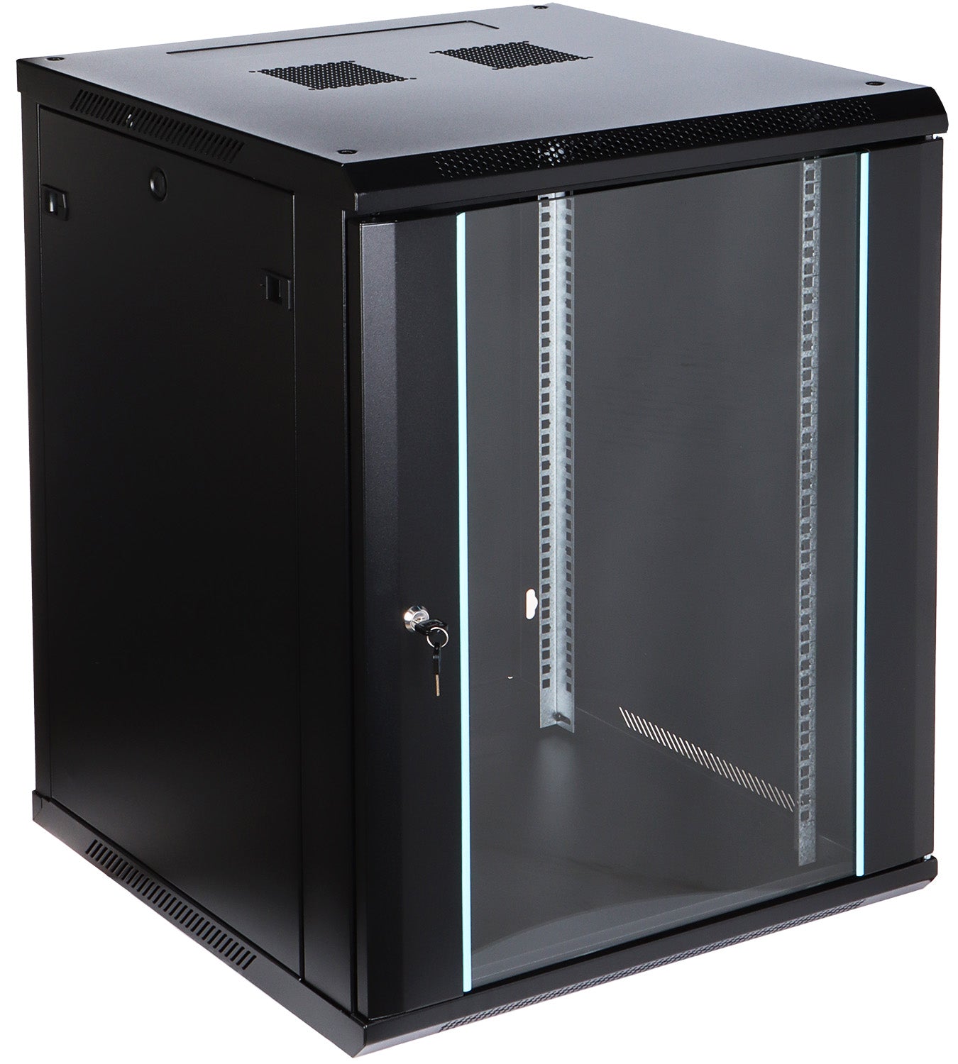 UMA RA19-15U-600 – Patchkast wand - met glazen afsluitbare deur (600x770x600mm)