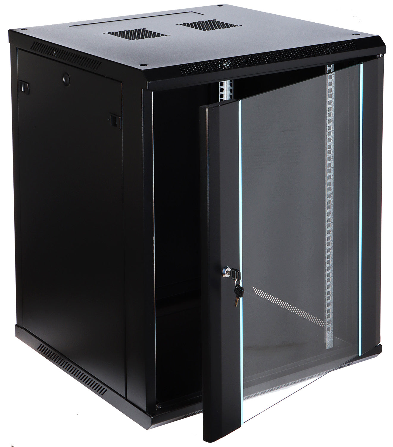 UMA RA19-15U-600 – Patchkast wand - met glazen afsluitbare deur (600x770x600mm)