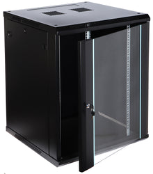 UMA RA19-15U-600 – Patchkast wand - met glazen afsluitbare deur (600x770x600mm)