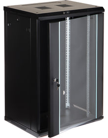 UMA RA19-18U-450 – Patchkast wand - met glazen afsluitbare deur (600x905x450mm)