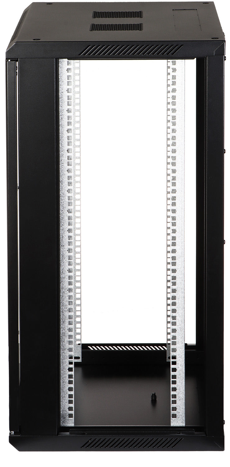 UMA RA19-18U-450 – Patchkast wand - met glazen afsluitbare deur (600x905x450mm)