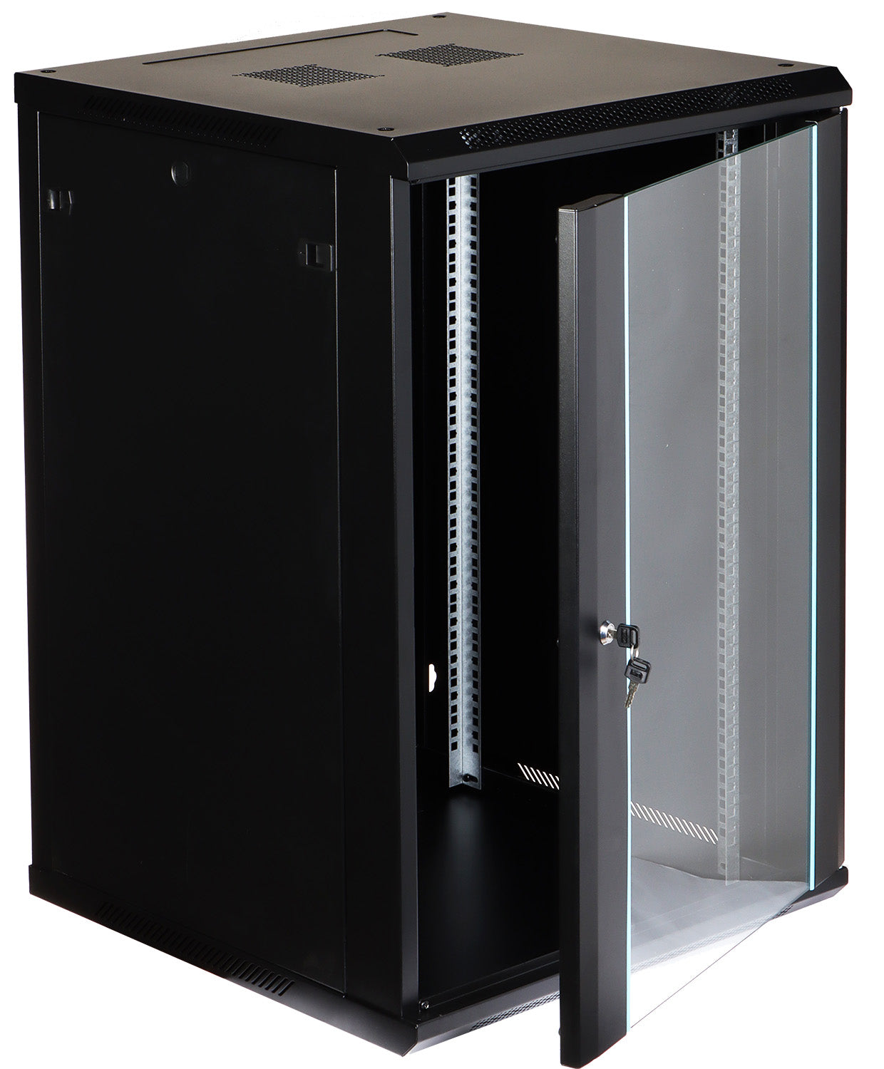 UMA RA19-18U-600 – Patchkast wand - met glazen afsluitbare deur (600x905x600mm)