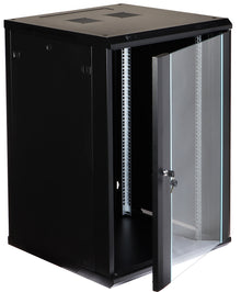 UMA RA19-18U-600 – Patchkast wand - met glazen afsluitbare deur (600x905x600mm)