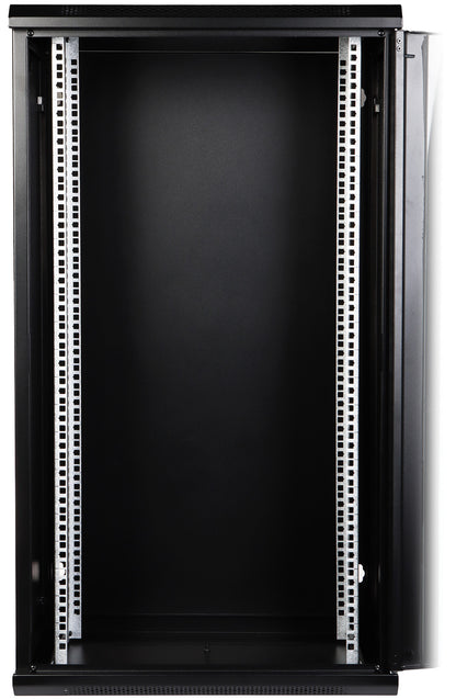 UMA RA19-22U-450 – Patchkast wand - met glazen afsluitbare deur (600x1080x450mm)
