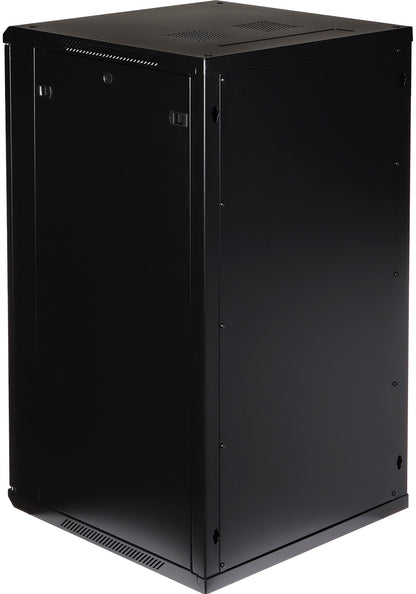 UMA RA19-22U-600 – Patchkast wand - met glazen afsluitbare deur (600x1080x600mm)