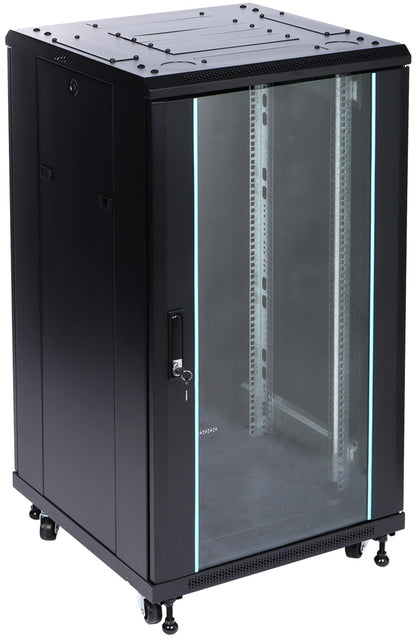 UMA RA19-22U-600-S – Patchkast staand - met wielen (600x1170x600mm)