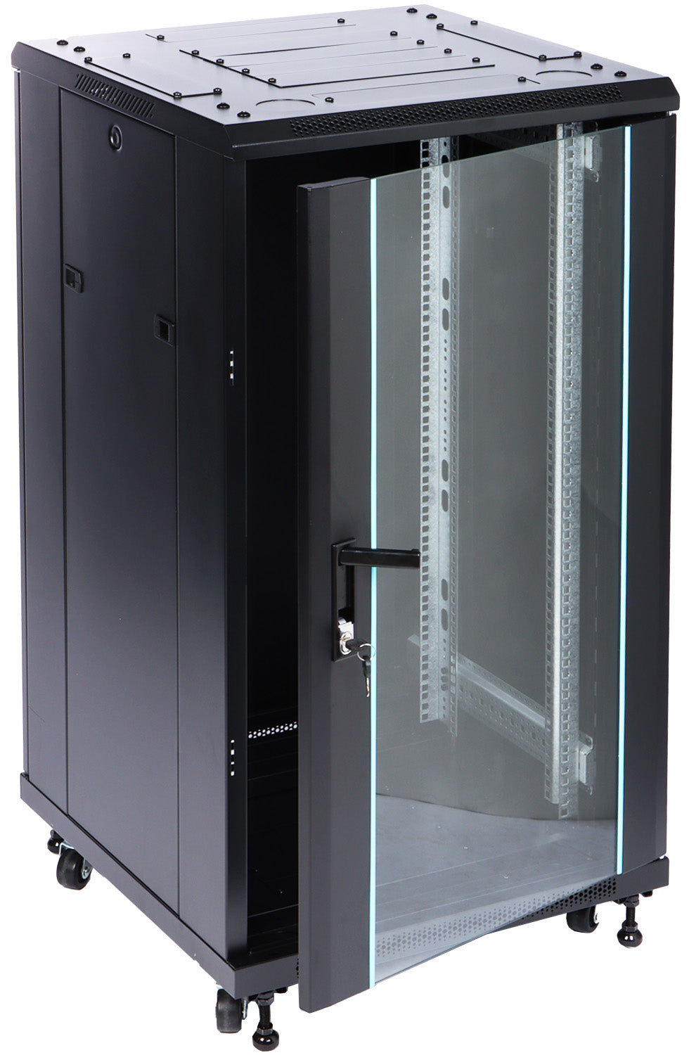 UMA RA19-22U-600-S – Patchkast staand - met wielen (600x1170x600mm)