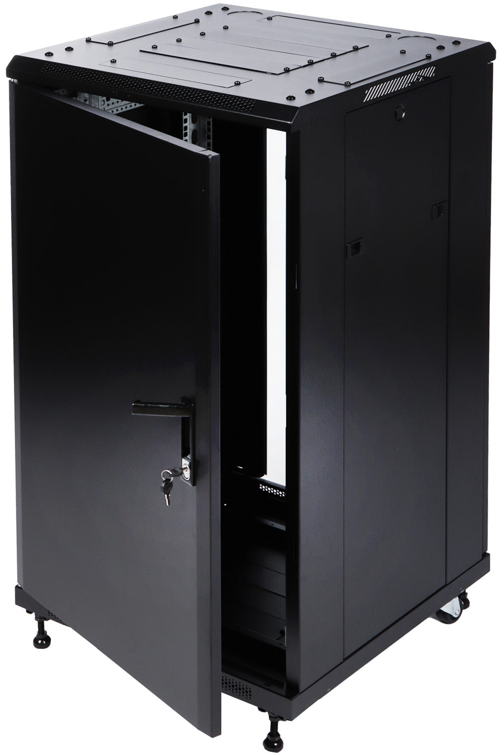 UMA RA19-22U-600-S – Patchkast staand - met wielen (600x1170x600mm)