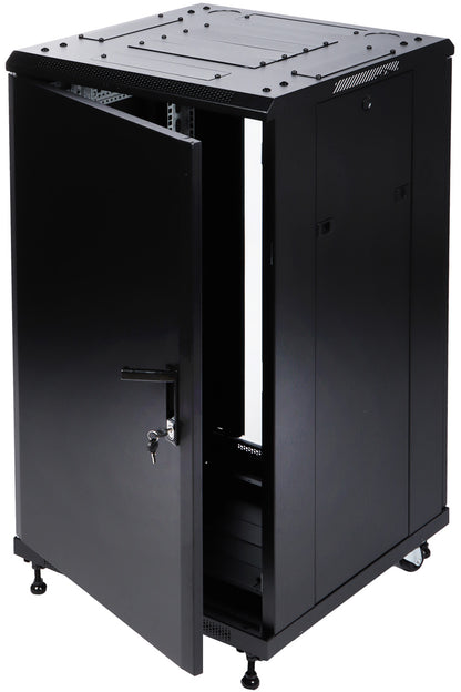 UMA RA19-22U-600-S – Patchkast staand - met wielen (600x1170x600mm)