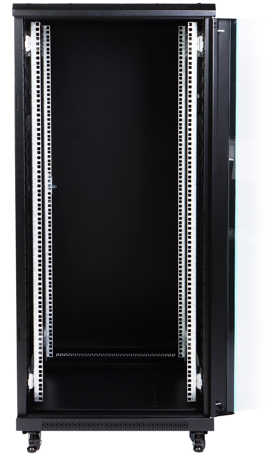 UMA RA19-27U-800-S – Patchkast staand - met glazen afsluitbare deur (600x1390x800mm)